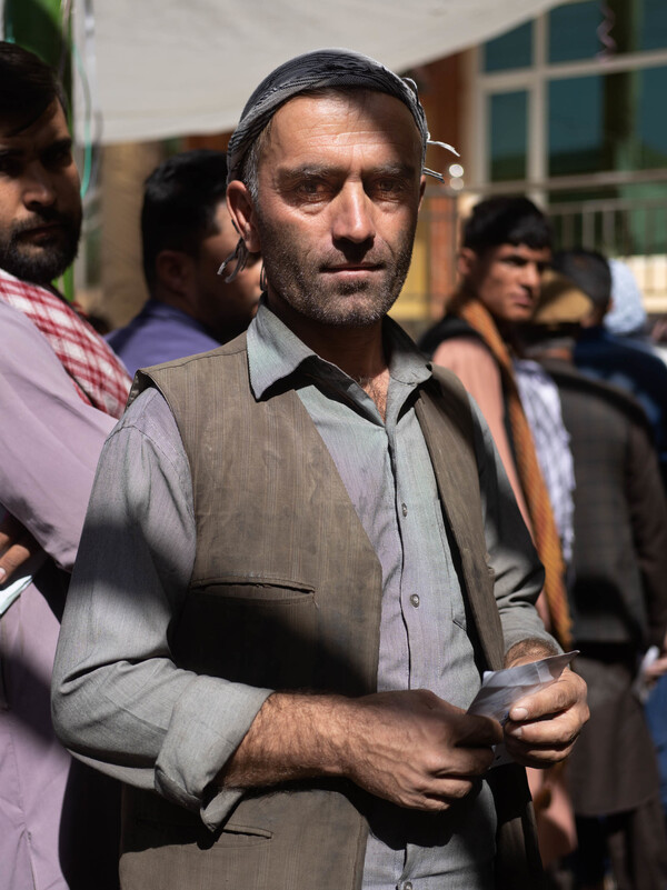 Khudai Nazar, 41, used to fix flat tires for a living and was able to support his family of nine. But that financial security ended soon after the government collapsed and he lost his job.