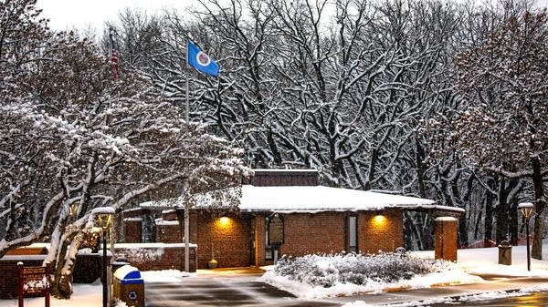 The Burgen Lake Rest Area is seen