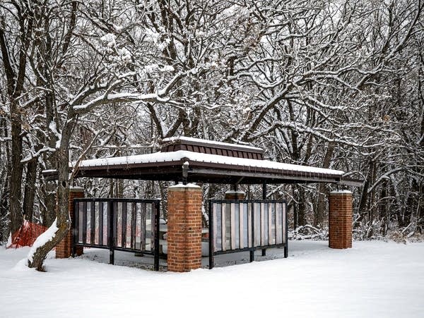 The Burgen Lake Rest Area is seen