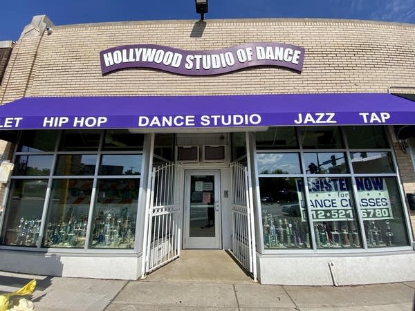 The outside of a dance studio