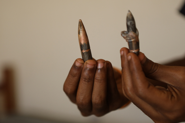 Stray bullets inside a house in Khartoum on April 18, 2023.