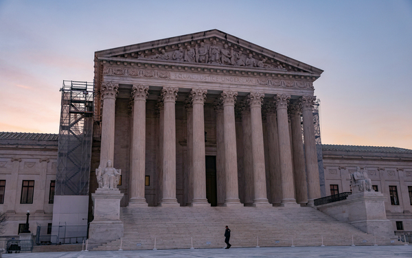 A view of the U.S. Supreme Court on March 26.