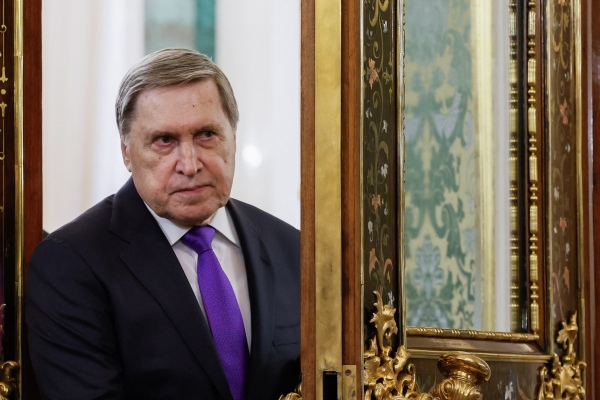 Kremlin aide Yuri Ushakov attends a meeting of the presidents of Russia and Belarus at the Kremlin in Moscow on Thursday.