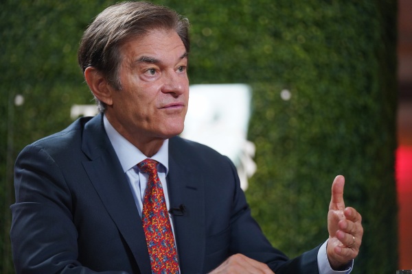 Dr. Mehmet Oz, a cardio-thoracic surgeon, has been a daytime TV talk show host and a candidate for Senate. He's pictured in Sept. 2024 in New York City.