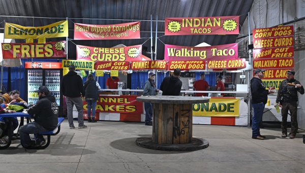 A section of the food court at the 88th annual Winter Show in Valley City, ND. N