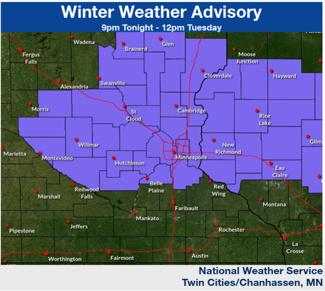 Winter weather advisory