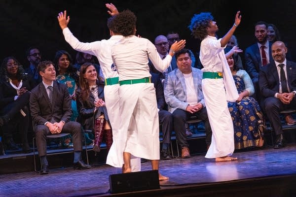 Somali dancers perform