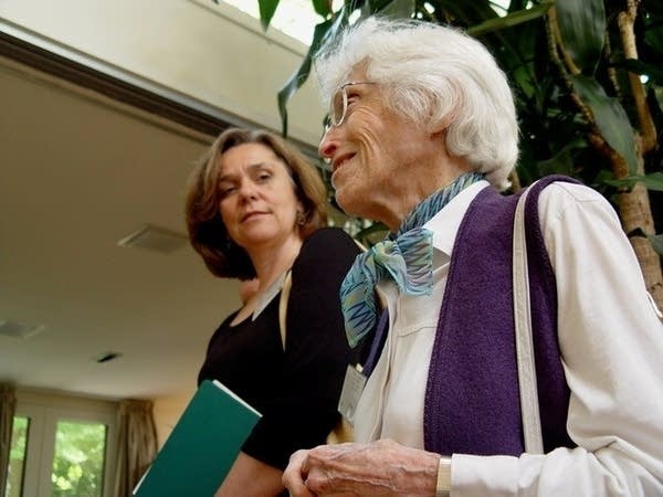 a photo of two women