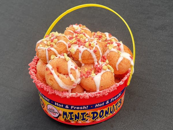 Strawberry Crunch Mini Donuts