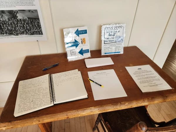 Pen and paper on a desk