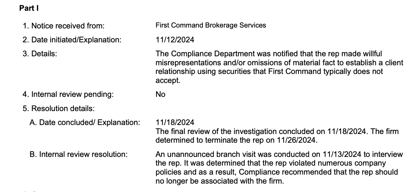 An excerpt of the records obtained thorough public records requests.