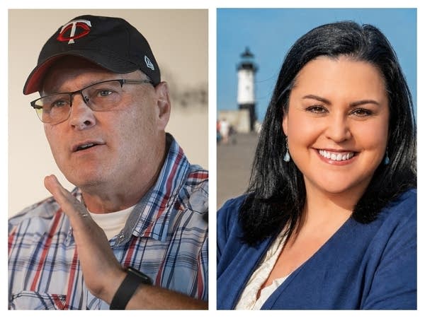 Pete Stauber and Trina Swanson side by side