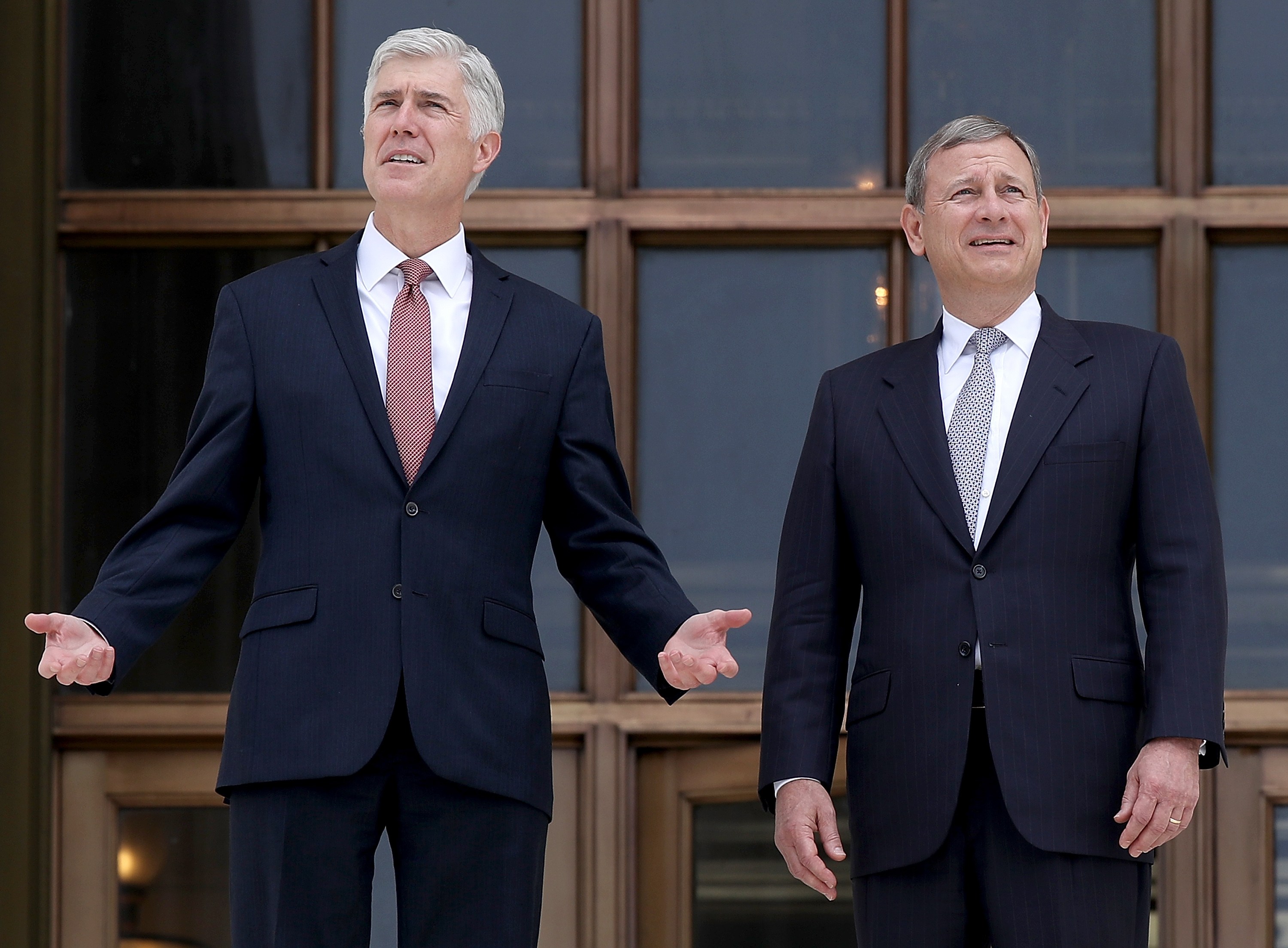 Justice Neil Gorsuch and Chief Justice John Roberts